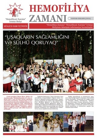 “Hemofiliya zamanı” informasiya bülleteni – 2016
