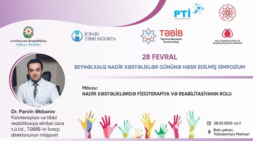 Elmi Simpoziumda Fizioterapiya və tibbi reabilitasiya elmləri üzrə t.ü.f.d., TƏBİB-in icraçı direktorunun müşaviri Dr. Pərvin Əkbərov iştirak edəcək