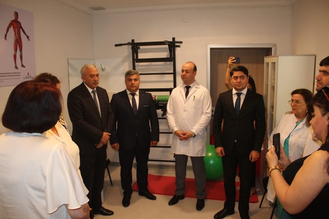 Göyçay Rayon Mərkəzi Xəstəxanasında yeni Fizioterapevtik və Reabilitasiya kabinetlərinin açılışı olub